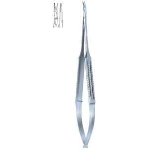 Micro Scissors flat handle diamond coated cutting edges blade 15cm