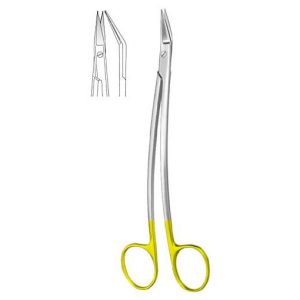 Dean Tonsil Scissors one toothed cutting edge S-shaped